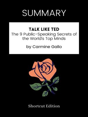 cover image of SUMMARY-- Talk Like TED